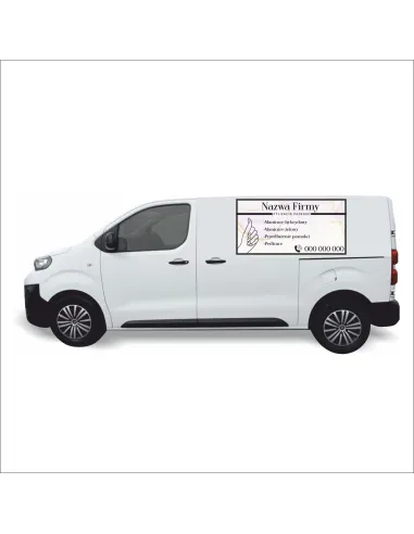 Reklama Naklejka na Samochód 0.5 m2 Studio Paznokci