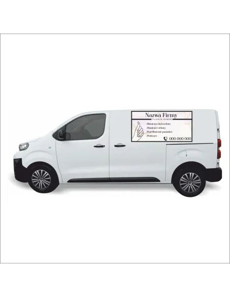 Reklama Naklejka na Samochód 0.5 m2 Studio Paznokci