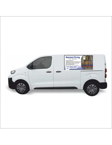 Reklama Naklejka na Samochód 0.5 m2 Usługi Hydrauliczne