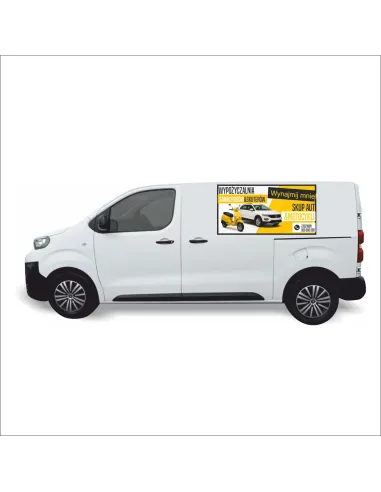 Reklama Naklejka na Samochód 0.5 m2 Wypożyczalnia dla Firm