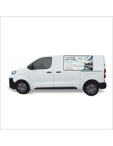 Reklama Naklejka na Samochód 0.5 m2 Smart Home dla Firm