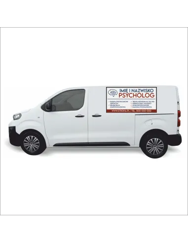 Naklejka Reklama Samochód 0 5 m2 Usługi Psychologiczne