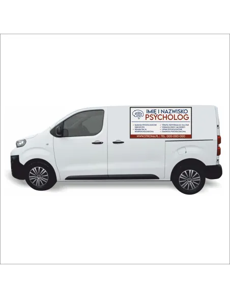 Naklejka Reklama Samochód 0 5 m2 Usługi Psychologiczne