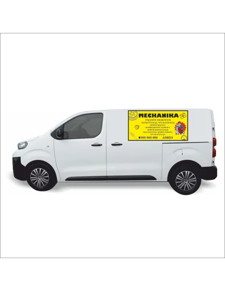 Reklama Naklejka na Samochód 0.5 m2 Mechanika dla Firm