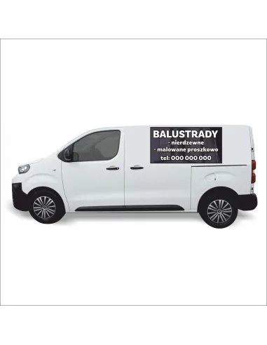 Reklama Naklejka na Samochód 0.5 m2 Balustrady dla Firm