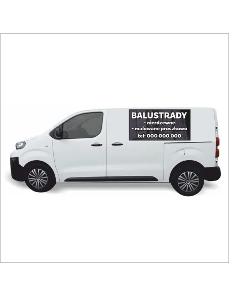 Reklama Naklejka na Samochód 0.5 m2 Balustrady dla Firm