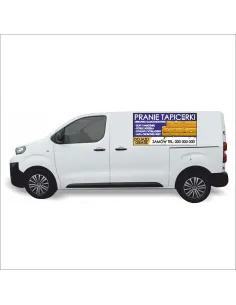 Reklama Naklejka na Samochód 0.5 m2 Pranie Tapicerki