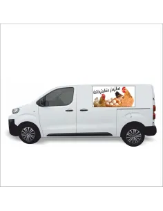 Naklejka Reklama Samochód 0 5 m2 Wiejskie Jajka na Samochód