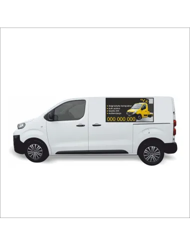 Reklama Naklejka na Samochód 0.5 m2 Auto Pomoc/ Laweta