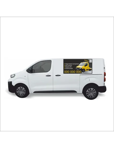 Reklama Naklejka na Samochód 0.5 m2 Auto Pomoc/ Laweta