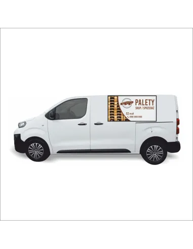 Reklama Naklejka na Samochód 0.5 m2 Palety Personalizowany