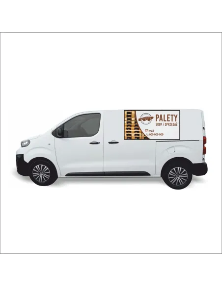 Reklama Naklejka na Samochód 0.5 m2 Palety Personalizowany