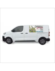 Naklejka Reklama Samochód 0 5 m2 Opieka Ogrodów na Samochód