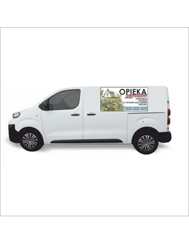 Naklejka Reklama Samochód 0 5 m2 Opieka Ogrodów na Samochód