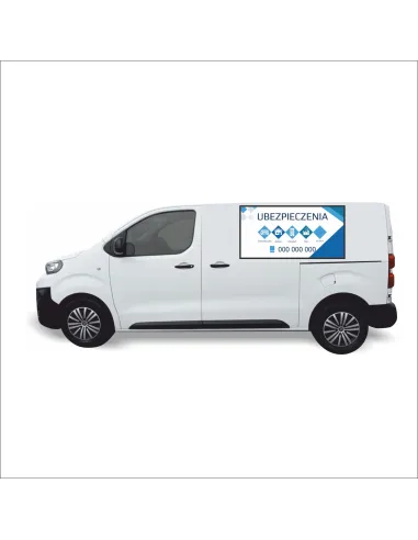 Reklama Naklejka na Samochód 0.5 m2 Ubezpieczenia dla Firm