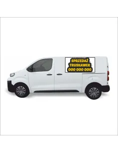 Reklama Naklejka na Samochód 0.5 m2 Sprzedaż Truskawek