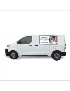 Reklama Naklejka na Samochód 0.5 m2 Fizjoterapia dla Firm