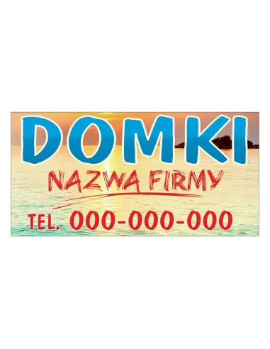 Baner Reklamowy Gotowe Wzory Banerów Domki Personalizowany