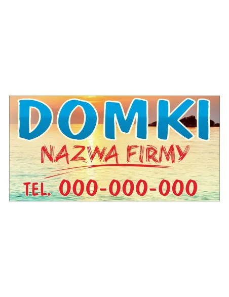 Baner Reklamowy Gotowe Wzory Banerów Domki Personalizowany