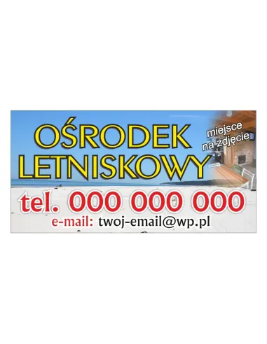 Baner Reklamowy Gotowe Wzory Banerów – Ośrodek Letniskowy