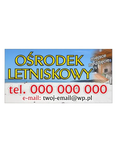Baner Reklamowy Gotowe Wzory Banerów – Ośrodek Letniskowy
