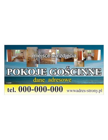 Baner Reklamowy Gotowe Wzory Banerów – Pokoje Gościnne