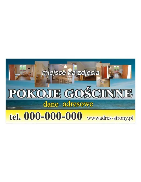 Baner Reklamowy Gotowe Wzory Banerów – Pokoje Gościnne