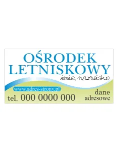 Baner – Ośrodek Letniskowy Reklamowy Gotowe Wzory Banerów