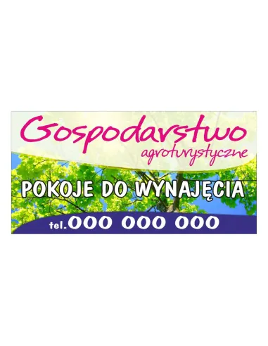 Baner – Gospodarstwo Artystyczne Reklamowy Gotowe Wzory