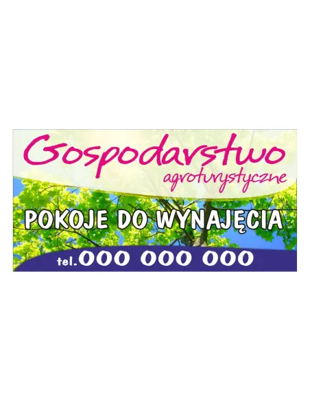 Baner – Gospodarstwo Artystyczne Reklamowy Gotowe Wzory