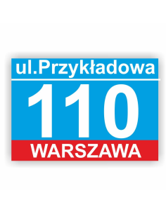 Tablica Posesyjna Adresowa z – Numerem Domu 21x15 cm