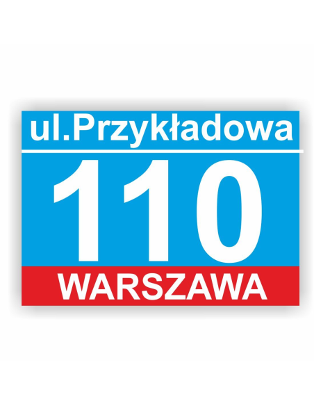 Tablica Posesyjna Adresowa z – Numerem Domu 21x15 cm
