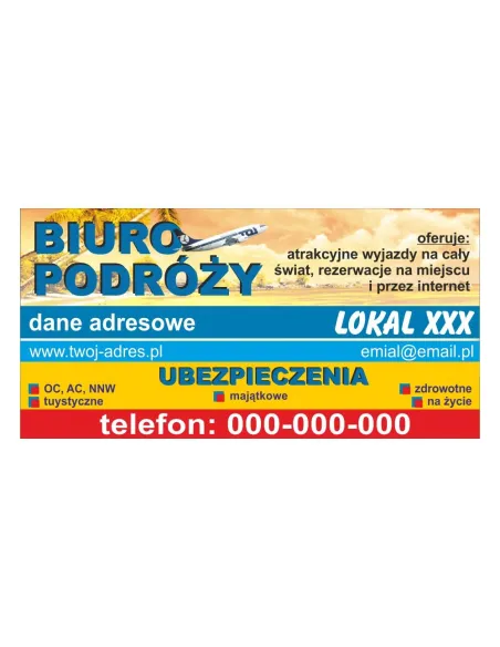 Baner Reklamowy Gotowe Wzory Banerów – Biuro Podróży
