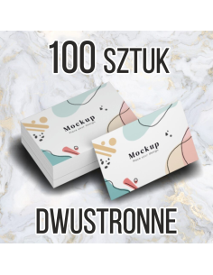 Wizytówki z Nadrukiem 100 szt 2 Strony 48h Szybki Expres
