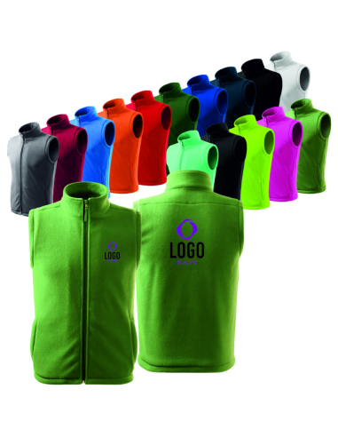 Kamizelka Polarowa z Nadrukiem Haftem logo 30 sztuk