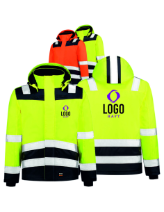 Kurtka Ostrzegawcza z Własnym Haftem Nadrukiem logo