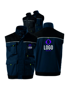 Kamizelka Robocza z Własnym Haftem Nadrukiem logo Reklamowy