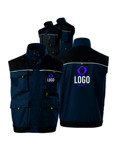 Kamizelka Robocza z Własnym Haftem Nadrukiem logo Reklamowy