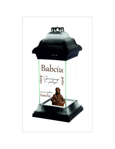 Personalizowany Znicz Kapliczka z Nadrukiem dla Babci