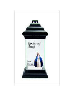 Personalizowany Znicz Kapliczka dla – Siostry Napis