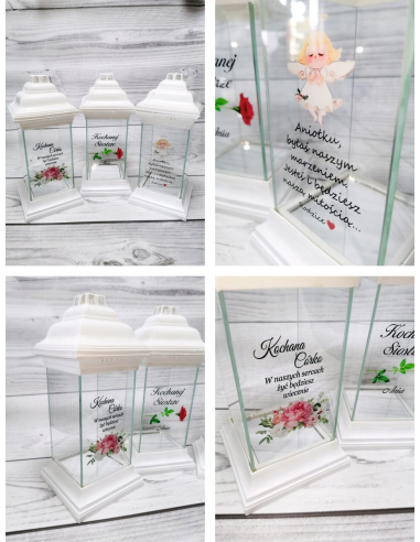 Personalizowany Znicz Kapliczka dla – Siostry Napis