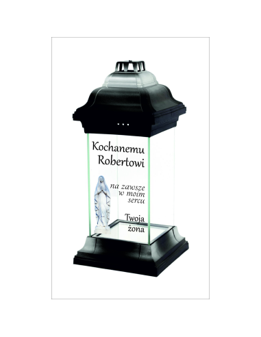 Personalizowany Znicz Kapliczka dla Męża Napis z Dedykacją