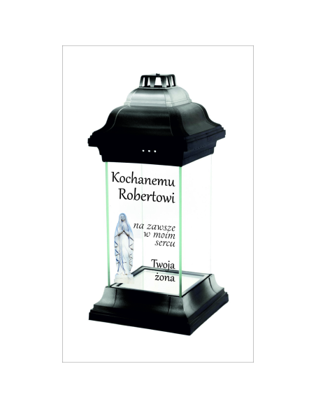 Personalizowany Znicz Kapliczka dla Męża Napis z Dedykacją