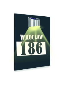 Antracyt Tabliczka Podświetlana Adresowa Numer Domu