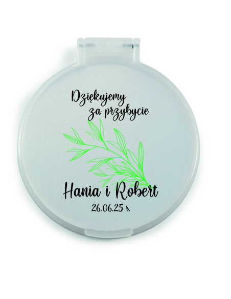 Lusterko Personalizowane Podziękowania Gości Ślub Wesele