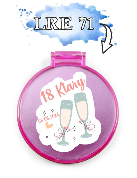 Lusterko Podziękowanie dla Gości Prezent Urodziny Twoim