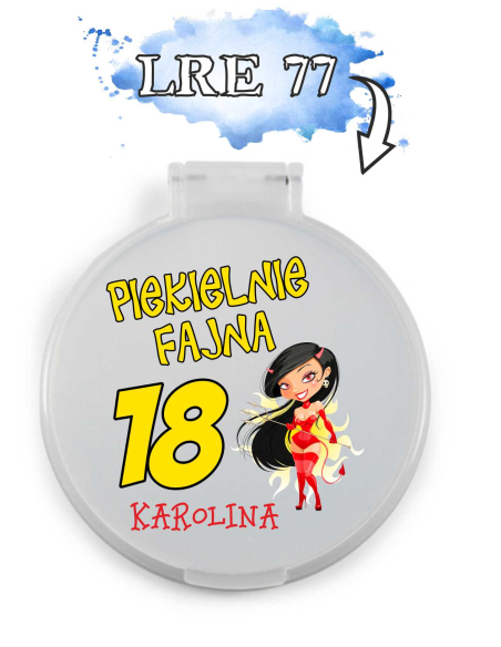 Lusterko Podziękowanie dla Gości Prezent Urodziny Różne