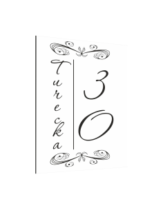 Tabliczka 40x30 Tablica Adresowa Nierdzewna Dibond