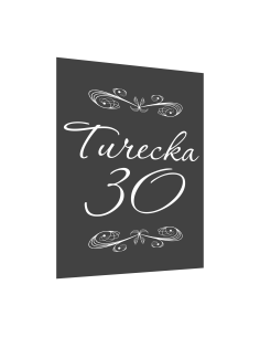 Tabliczka 30x20 Tablica Adresowa Nierdzewna Numer Domu