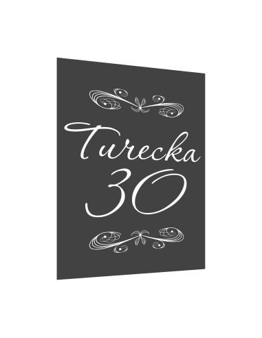 Tabliczka 30x20 Tablica Adresowa Nierdzewna Numer Domu